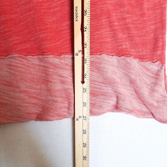 Free People Beach Top Women S Coral Lightweight Pullover Long Sleeve‎ Slouchy - Picture 9 of 9